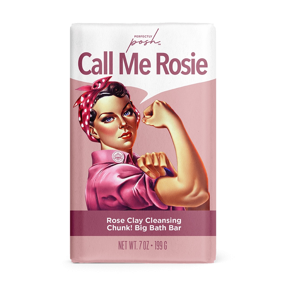 Call Me Rosie Rose Clay Cleansing Chunk Big Bath Bar