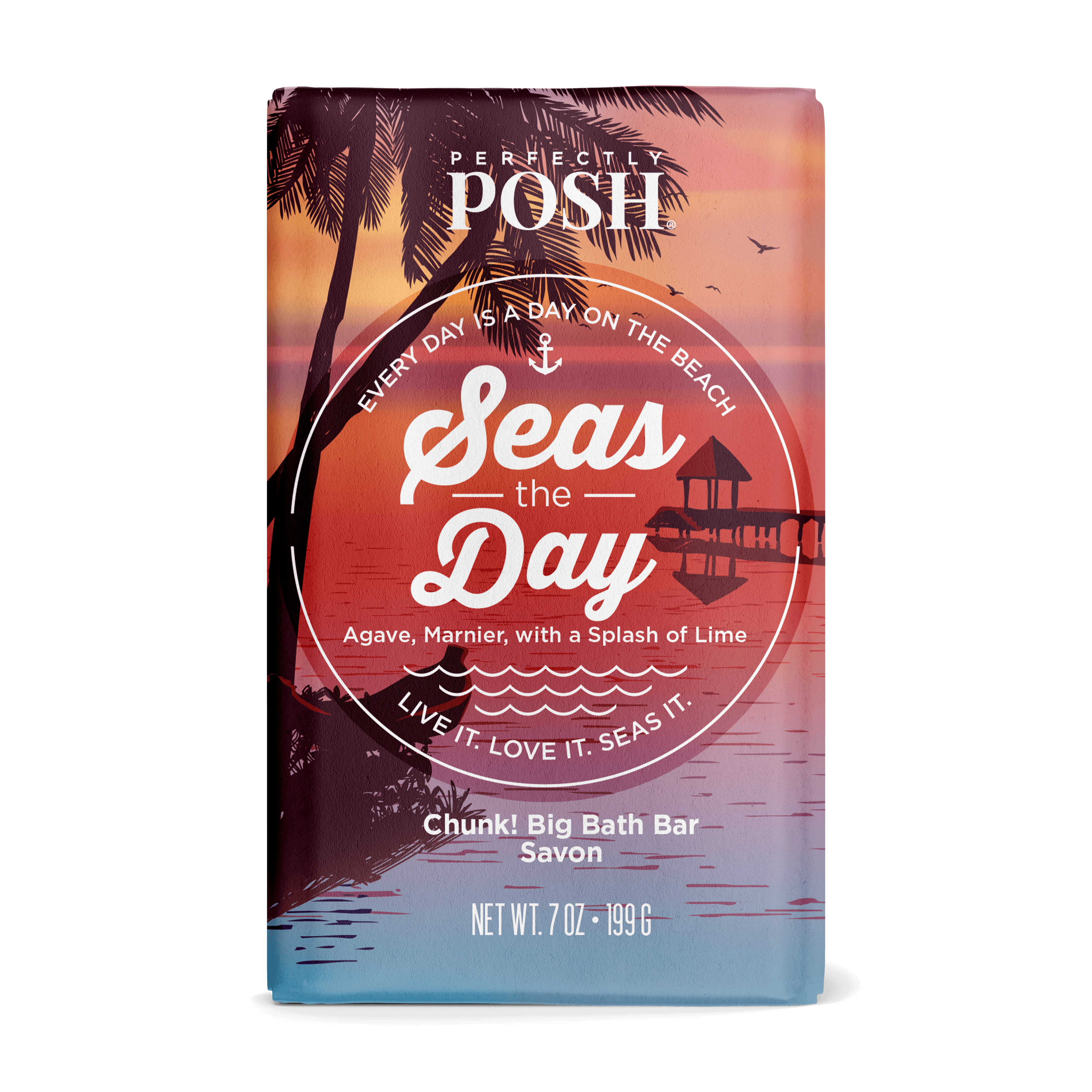 Seas the Day Chunk Big Bath Bar - Perfectly Posh