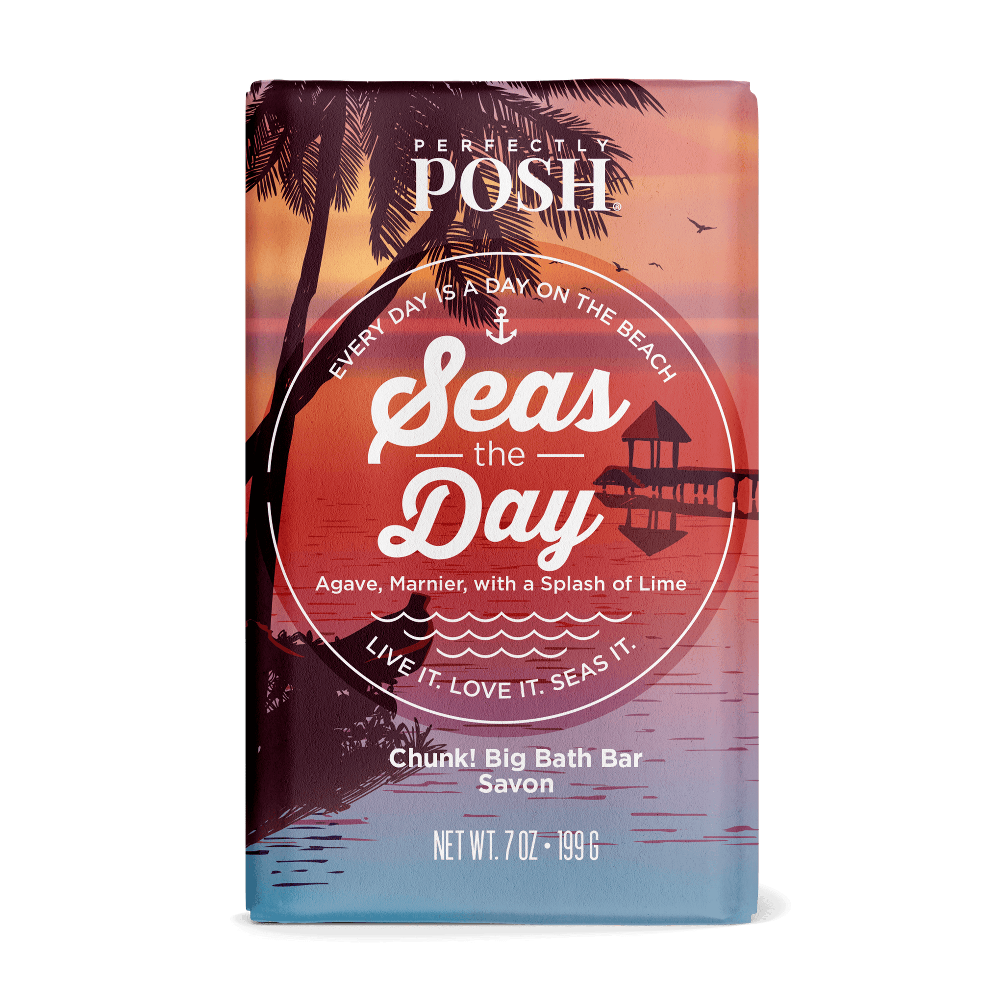 Seas the Day Chunk Big Bath Bar - Perfectly Posh
