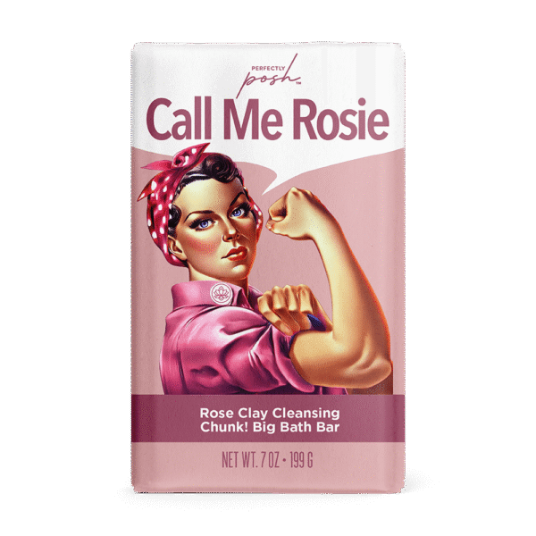 Call Me Rosie Rose Clay Cleansing Chunk Big Bath Bar