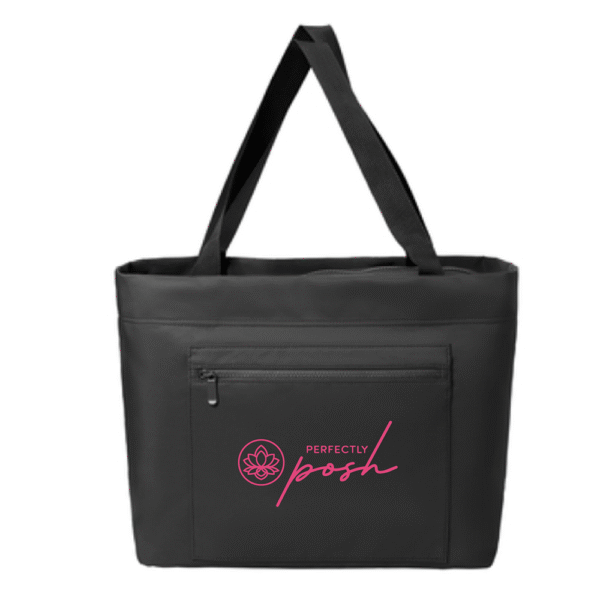 Everyday Black Bag with Pink Logo
