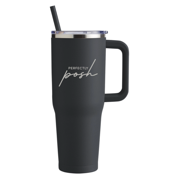 Engraved 40oz Black Tumbler